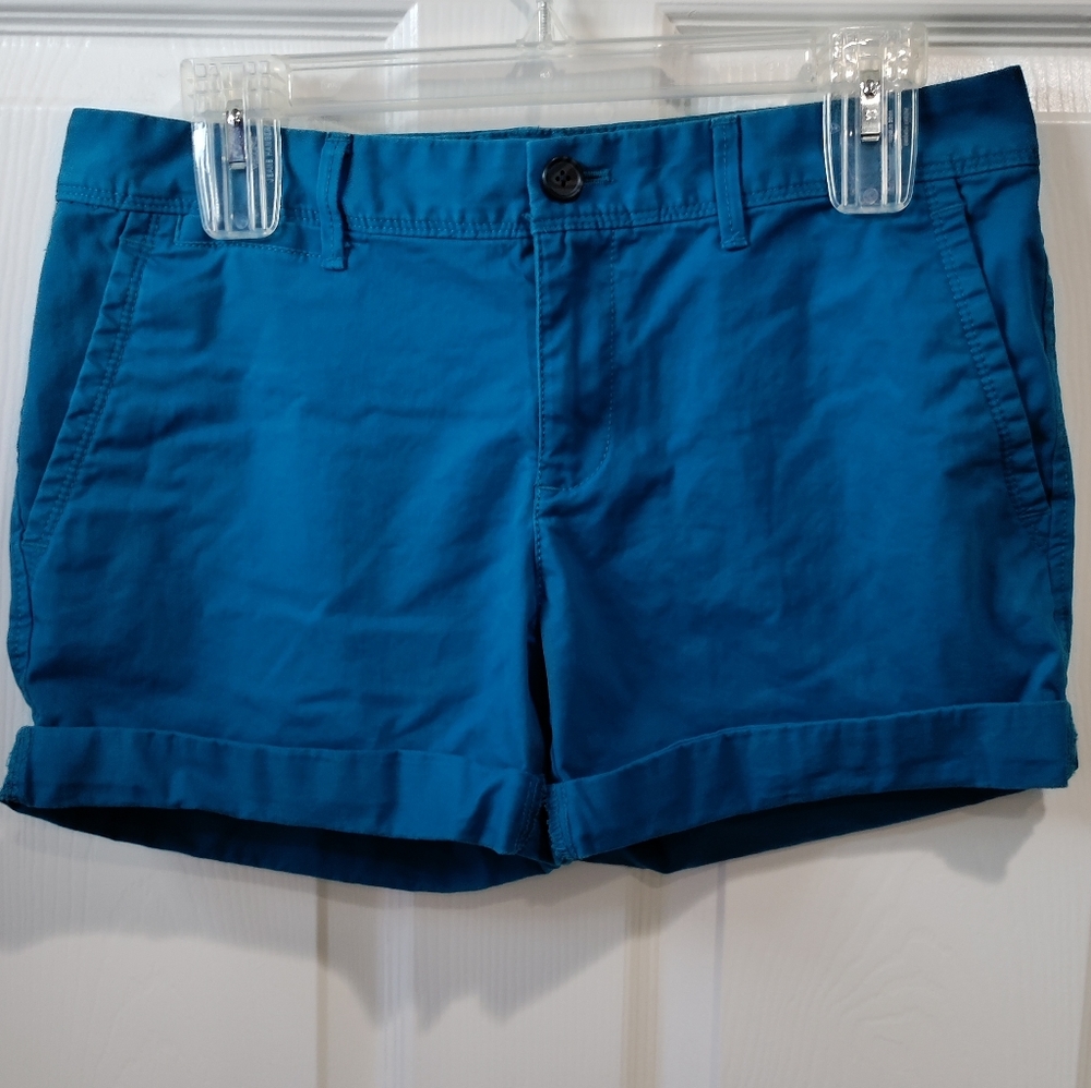 Banana Republic teal shorts women's size 4p